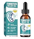 Tinnitus Relief for Ringing Ears, Effective Ear Ringing Relief Drops, Natural Herbal Tinnitus Treatment for Ear Clicking Buzzing, Improving Hearing for Men and Women