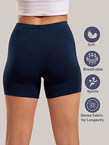 Image of OM SAI LATEST CREATION Poly Spandex Women's Sport Shorts for Regular Fit | Sport Shorts for Workout, Yoga, Running, Exercise, Cycling, Gym Wear for Casual Day (Pack of 2)