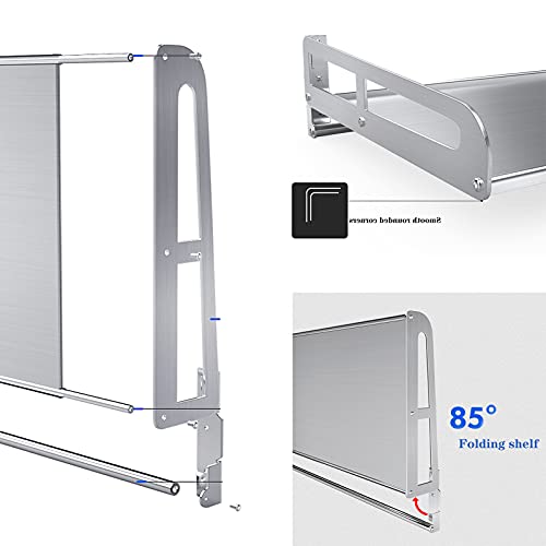 Support de rangement pour micro-ondes avec étagère à épices murale - 6