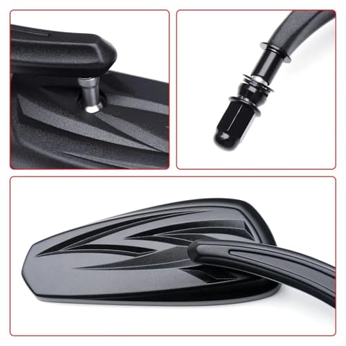 Espejo retrovisor ajustable para rutas urbanas en Harley Davidson Iron 883 5