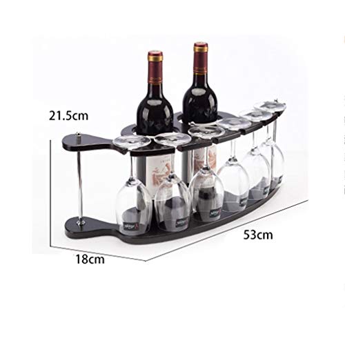 Soporte para botellas de vino de madera maciza de 2 botellas miniatura 3