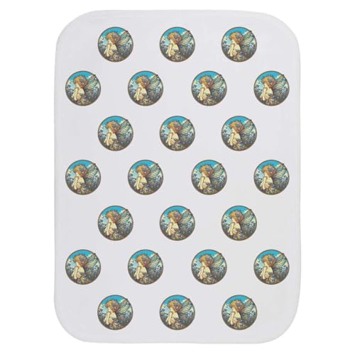 Azeeda 'Bluebell Garden Fairy' Baby Burp/Wash Cloth (BC00034401)