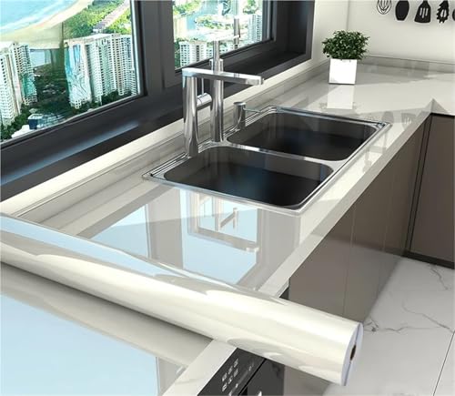 DUNSBY Vinilo Encimera Cocina Papel pintado adhesivo for pared de cocina, diseño mármol, resistente al aceite, papel PVC for, decoración del hogar, película impermeable(Color-05,60cm x 3.0M)