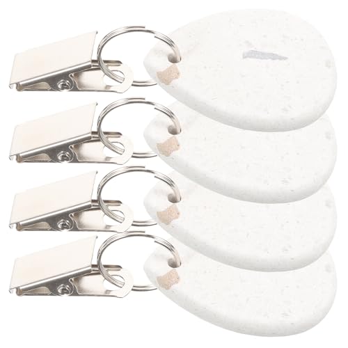 MAGICLULU Pesi per Tovaglie da Esterno in Pietra Clip in Metallo, Set da 4 Fermagli Decorativi Compatti e Sostituibili per Copritavolo, per Campeggio e Picnic All’aperto