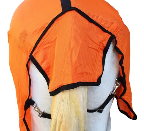 Image of Challenger Horse Mesh Summer Fly Sheet Spring Airflow Orange 7309