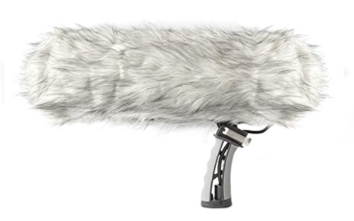 Marantz ZP-1 Professional Blimp-Style Microphone Windscreen and Shockmount with Synthetic Fur Slip-On Cover, Adjustable Internal Microphone Suspension System, Twist-on Endcaps