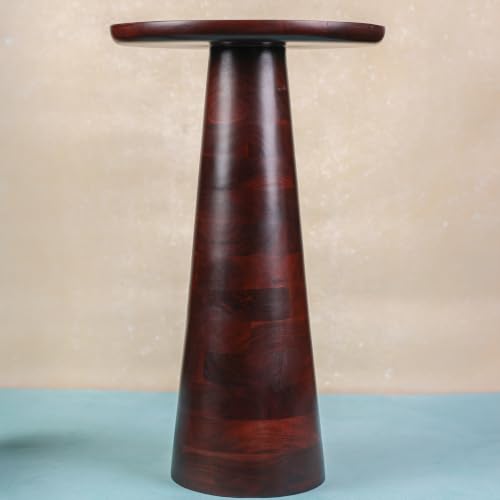 Image of Noir End Table | Acacia Wood | Honey Walnut | 61cm
