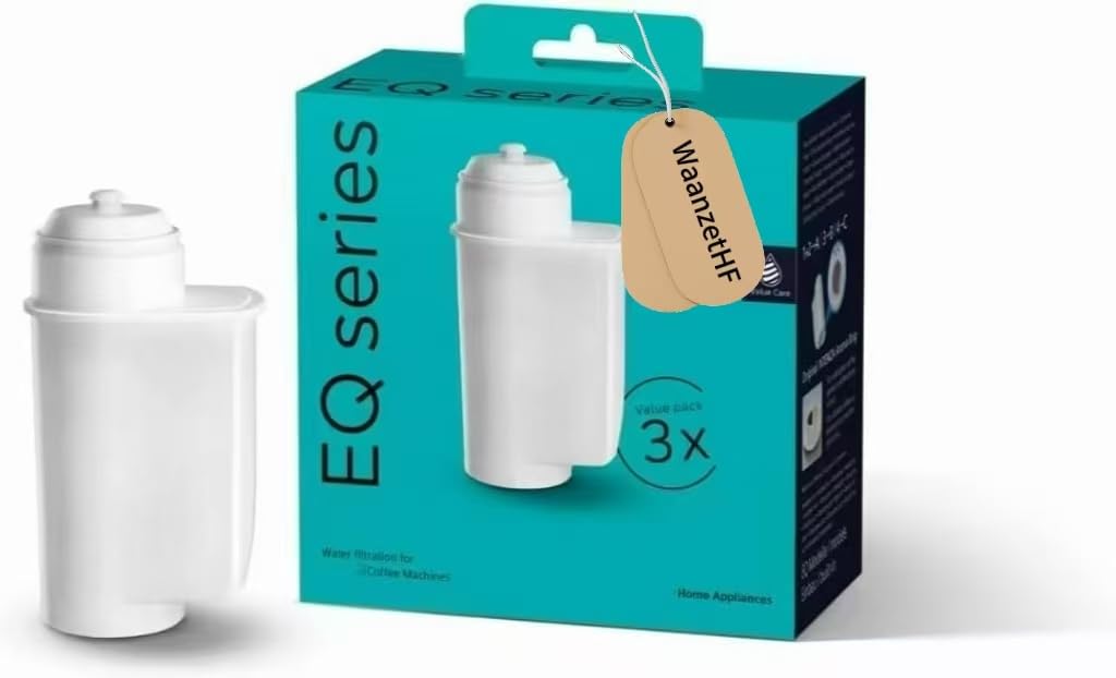 TZ70033A Water Filter, Set of 3, Suitable for EQ Series Automatic Coffee Machines, Effectively Filters