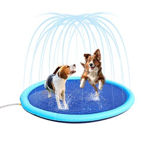 Sprinkler Wasserspielmatte Splash Pad Wasserspielzeug Outdoor Sommer Spritzpad Matte Für Den Garten Draußen(130cm)