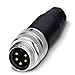 Produktbild PHOENIX CONTACT SACC-MINMS-5CON-PG 9 Steckverbinder Universal, 5 Polig, Stecker Gerade 7/8"-UNF, 3 voreilend, 6mm-8mm Kontakt Kabelaußendurchmesser