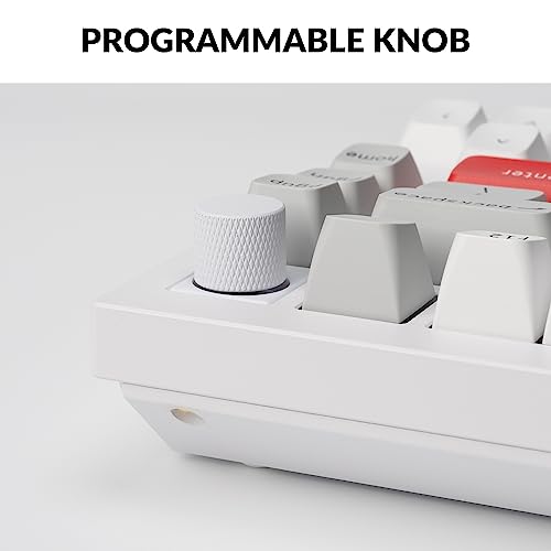 Image of Keychron Q1 Pro Wireless Custom Mechanical Keyboard, QMK /VIA Programmable Full Aluminum 75% Layout Bluetooth /Wired RGB with Hot-swappable Keychron K Pro Red Switch Compatible with Mac Windows Linux