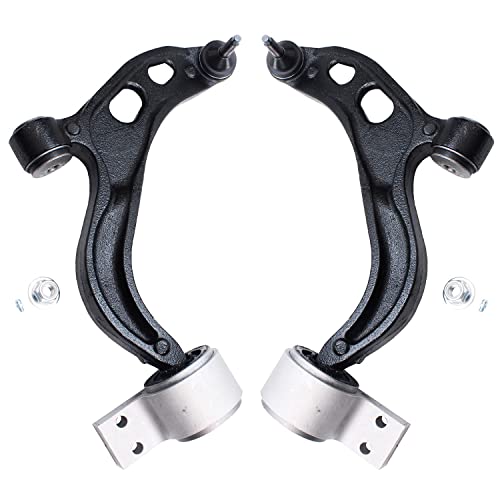 Image of Detroit Axle - Front Suspension Kit for 10-12 Ford Taurus Flex Lincoln MKT | 09-12 MKS, 2 Lower Control Arms w / Ball Joints 2 Outer Tie Rods 2 Sway Bar Links 2010 2011 2012 Replacement