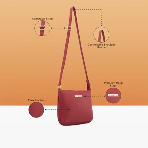 Image of Caprese Rohde Sling Small Bag for Women|Adjustable Strap for Comfortable Wear|Stylish,Versatile Crossbody Bag for Everyday Use, Travel, and Special Occasions
