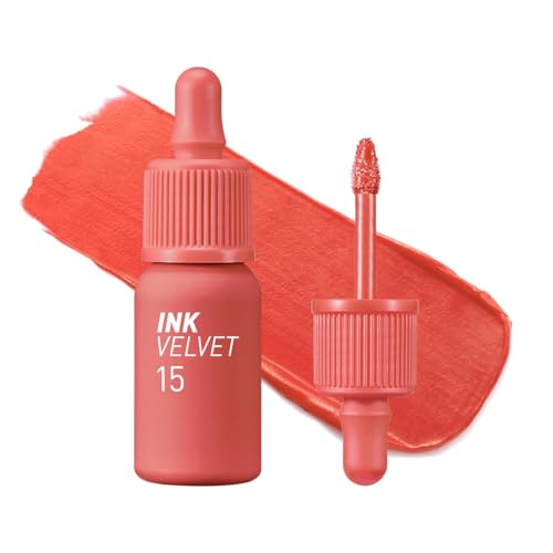Image of Peripera Ink the Velvet Lip Tint - High Pigment Color, Longwear, Weightless, Not Animal Tested, Gluten-Free, Paraben-Free (015 BEAUTY PEAK ROSE)