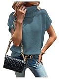 Effortless Chic – Oversized turtleneck design with cap sleeves for a modern, boho-chic look Versatile Layering Essential – Designed for easy pairing, wear it over a long-sleeve tee or under a tailored coat in winter, or style it solo with high-waiste...