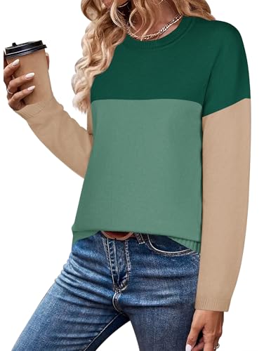 Image of Zeagoo Sweaters for Women Fall Outfits Trendy 2025 Long Sleeve Shirts Bussiness Casual Knit Pullover Sweater Tops