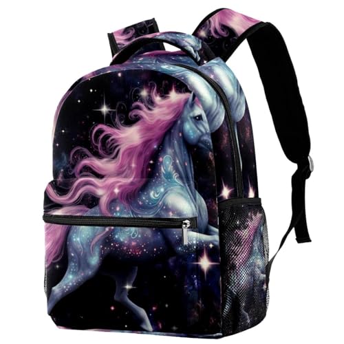 Sac à dos licorne fin d'école primaire et collège grand volume