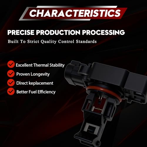 Image of Mass Air Flow Sensor MAF Sensor for Chevy Avalanche Silverado Suburban Tahoe Cadillac CTS Escalade GMC Sierra Yukon XL 1500 2500 Replaces 23256991 10393948