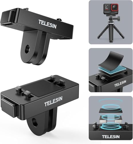 Image of TELESIN Magnetic Two-Claw Quick-Release Adapter for Insta 360 Ace, Ace Pro, Ace Pro 2, Action Cameras Mounting Accessories