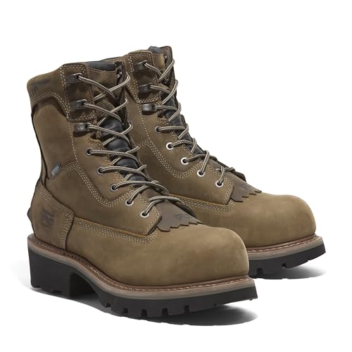Timberland PRO Timberland PRO Men's Evergreen 8 Inch Composite Safety Toe Insulated Waterproof Industrial Logger Work Boot, Turkish Coffee-2024 NEW, 11 M US