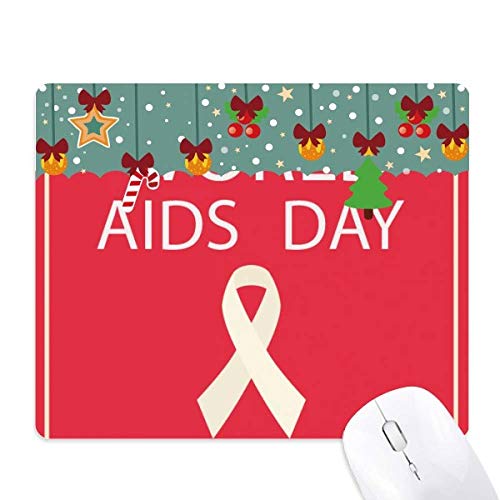 Tapis de souris SIDA ruban rouge anti glisse en caoutchouc souple