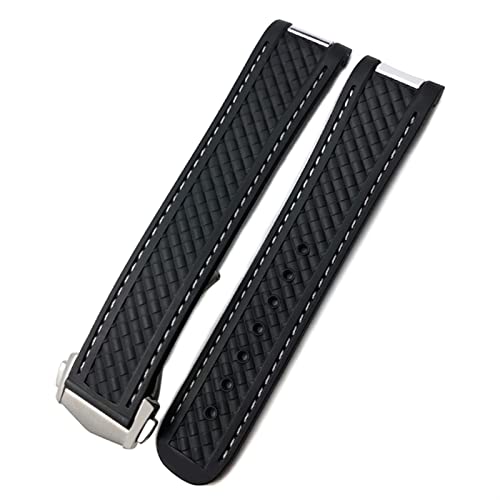Bracelets de montre en caoutchouc silicone 20mm Seamaster AT150 - 6
