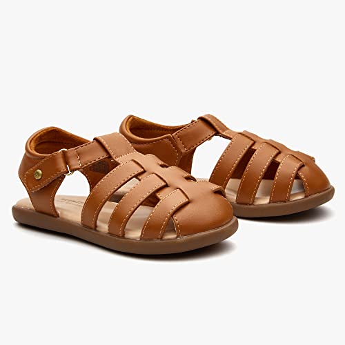 Weestep Toddler Little Kid Summer Sandals Memory Foam Closed Toe Soft Rubber Flats2