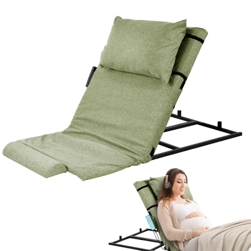 Lifting Bed Backrest - Bed Lift Assist - Elderly Bed Assist, Electric Auxiliary Backrest, Includes Pillow & Foot Pad for Patient, Handicap