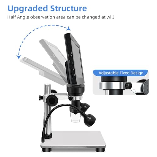 Microscope numérique LCD 1200X avec écran 7 pouces et 8 LED - 4