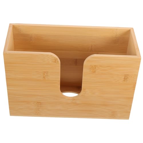 WOONEKY Paper Towel Holder Bathroom Napkin Holder Tray Paper Plate Holder Countertop Paper Holder Wall Mount Towel Rack Commercial Toilet Paper Holder Paper Towels Dispenser Wooden