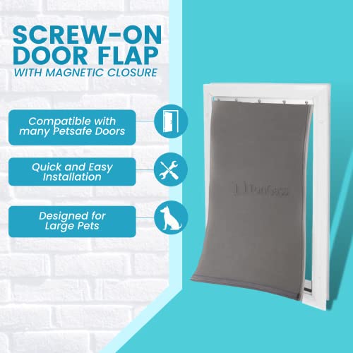 Dog Door Flap Replacement Compatible With Petsafe Freedom Dog And Cat Doors Pac11-11039 - Large 16 7/8" X 10 1/8" Pet Door Flap With Magnetic Closure #TOP1