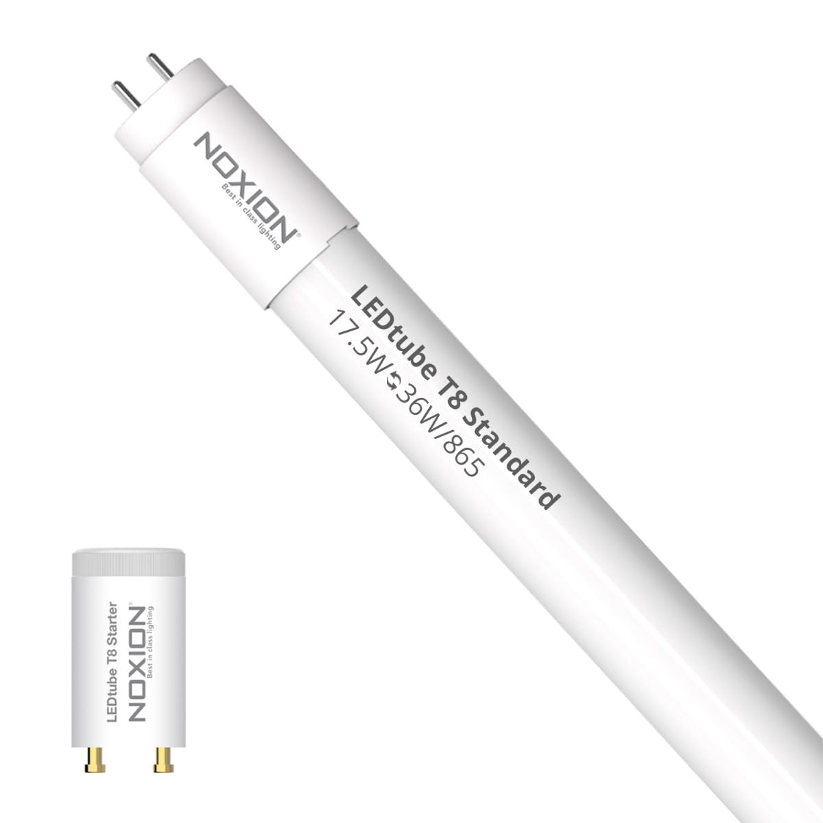 Noxion Tube LED T8 Avant (EM/​Direct 230V) Standard Output 15W 1800lm - 865 Lumière Du Jour | 120cm - Équivalent 36W