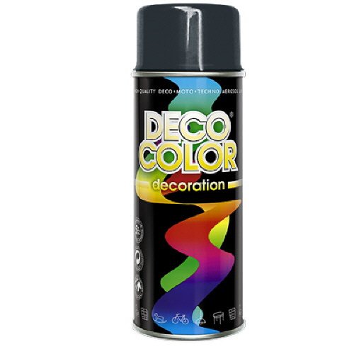 DECO COLOR DC Lackspray glänzend 400ml nach RAL freie Farbauswahl (anthrazit glanz RAL 7016)