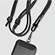 Black Rock Handykette, universal (Handyband zum Umhängen, Handy Lanyard, verstellbar, mit Metall Karabiner) schwarz