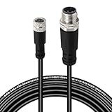 Lonlonty M12 auf M8 Gerade Männlich 4 polig auf Gerade Weiblich 4 polig mit PVC-Kabel, 2 Meter