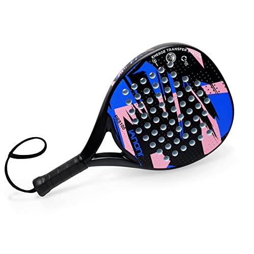 Image of Padel Racket Carbon Fiber Surface with EVA Memory Flex Foam Core Lightweight Padel Racquet