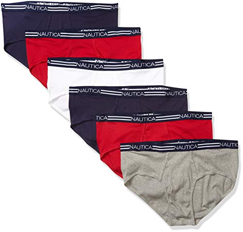 Nautica Men's 6 Pack Classic Cotton Fly Front Briefs - image 1
