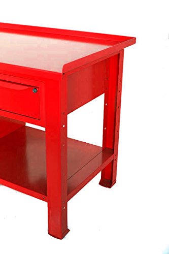 Banco Da Lavoro Professionale 2 Metri - Piano Acciaio 3 Mm, Portata 1000 Kg