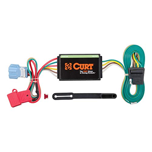 CURT 56008 Vehicle-Side Custom 4-Pin Trailer Wiring Harness, Fits Select Honda Accord Crosstour, Acura RDX,Black