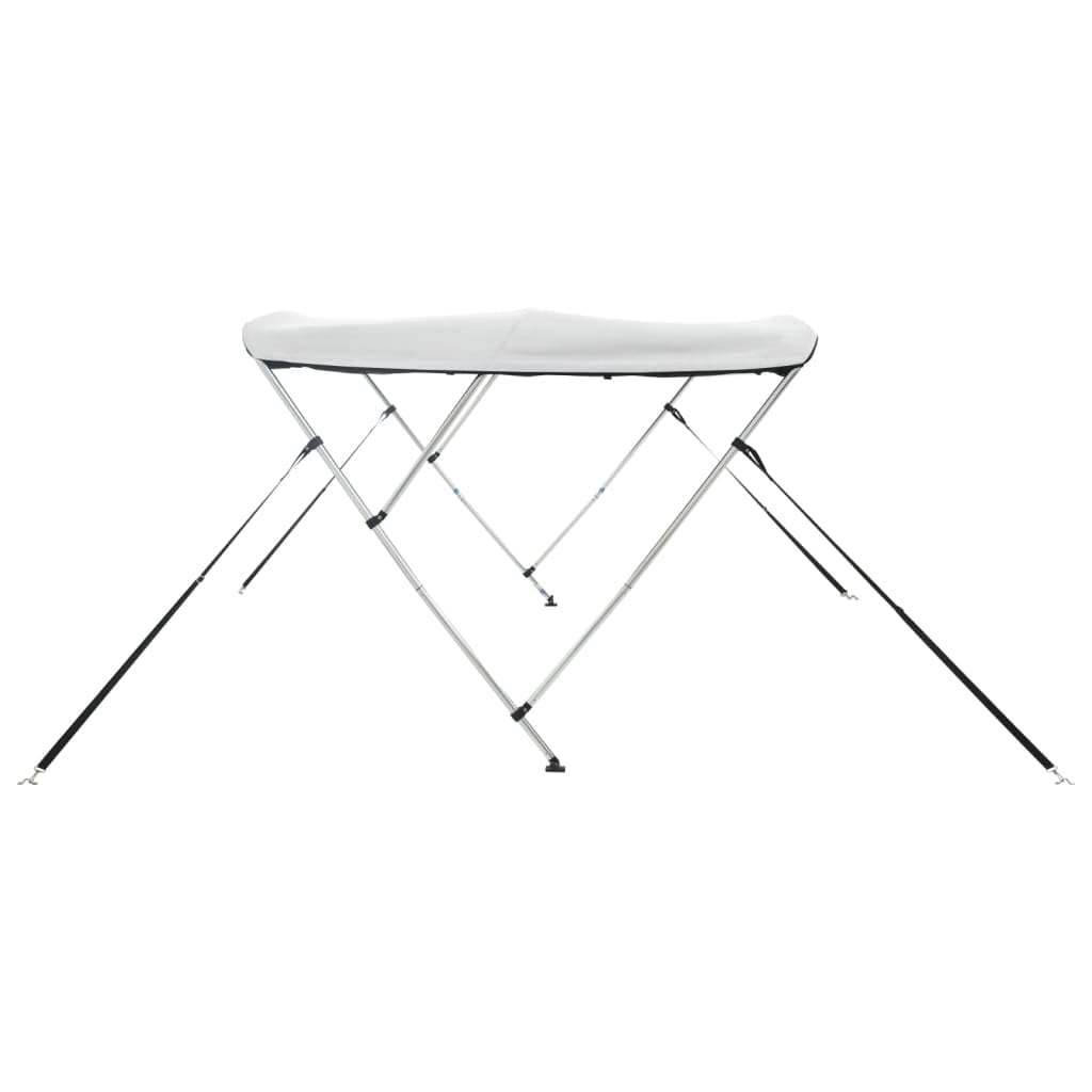 Toit bimini à 3 arceaux parois en maille 183x(185 198)x137 cm