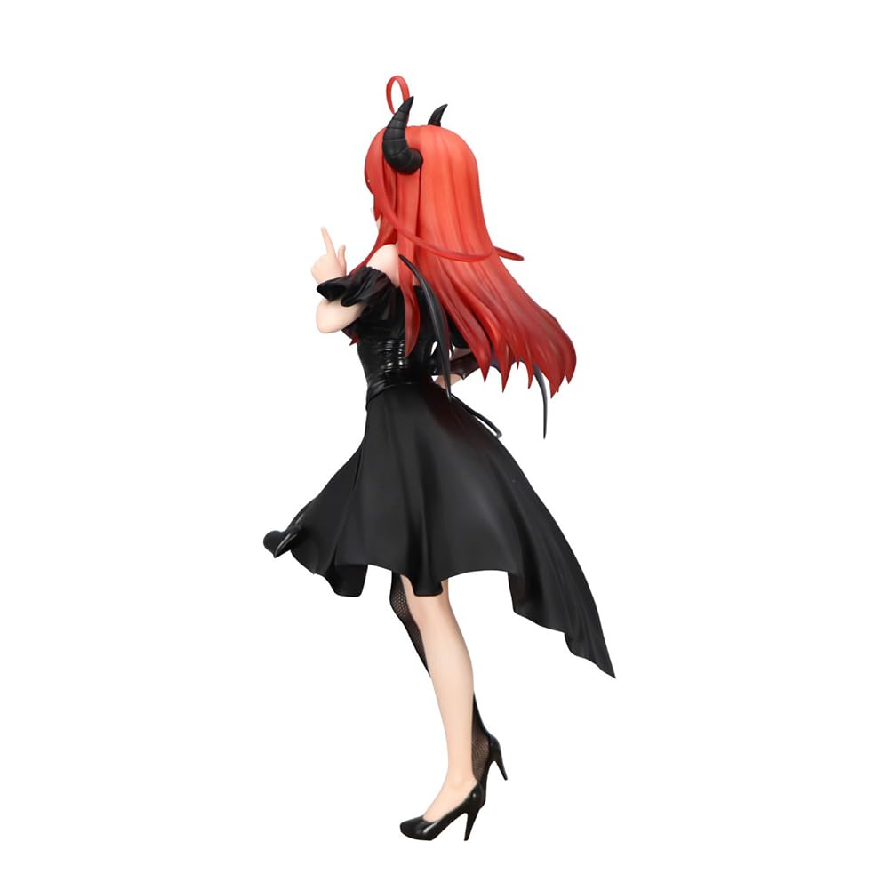 Nakano Itsuki Figura de anime, modelo de chica linda, estatua de PVC, 25 cm, vestido negro, figura de acción, adornos de escritorio, coleccionables, regalos