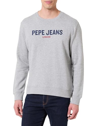 Pepe Jeans Maillot de survêtement Homme M Big Logo Flag Crew bleu marine