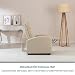 Don Descanso - Sillón Reclinable Tela Verona Beige, Sillón Relax con Reposapiés,...