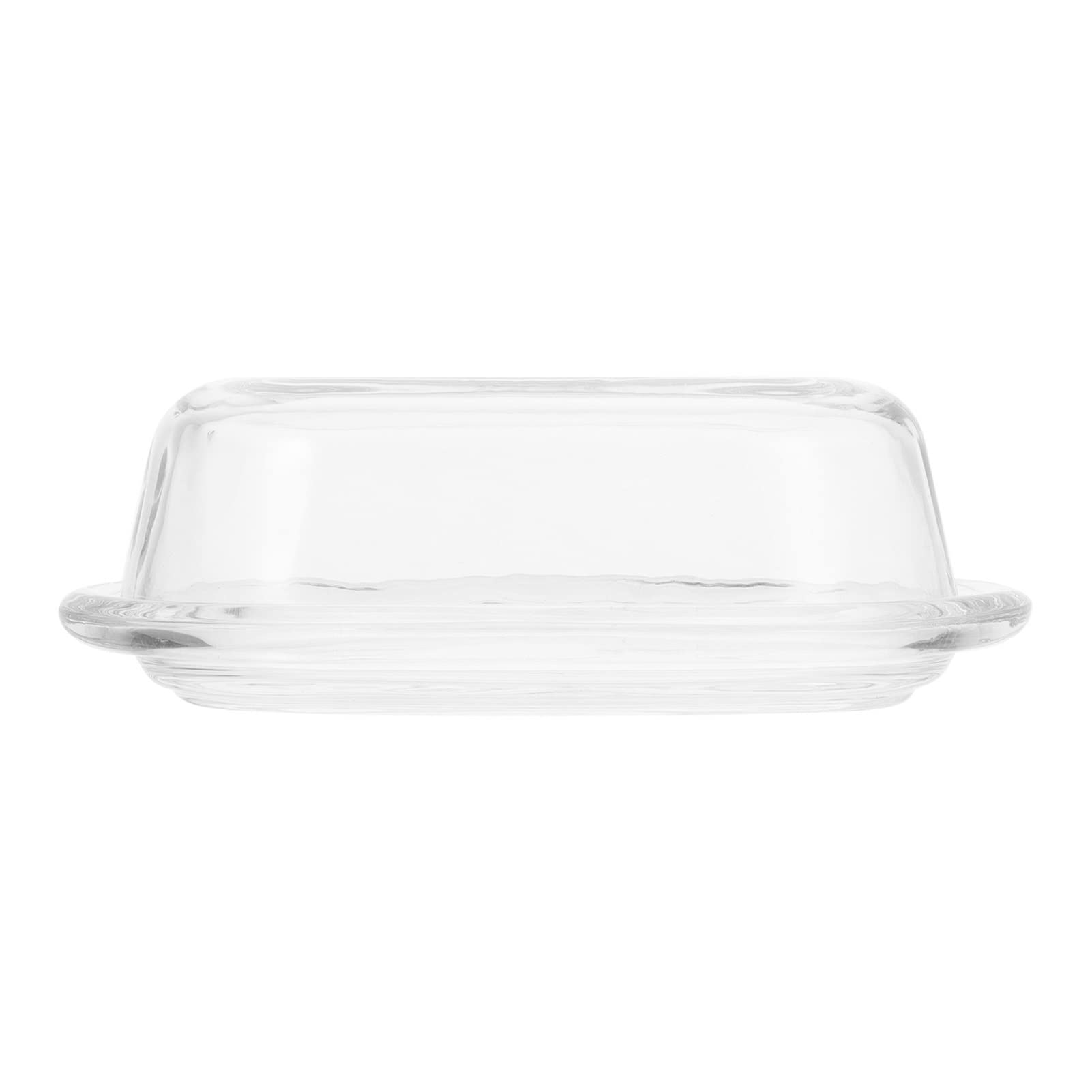 Beurrier avec couvercle en verre hermétique - Récipient à beurre réutilisable transparent