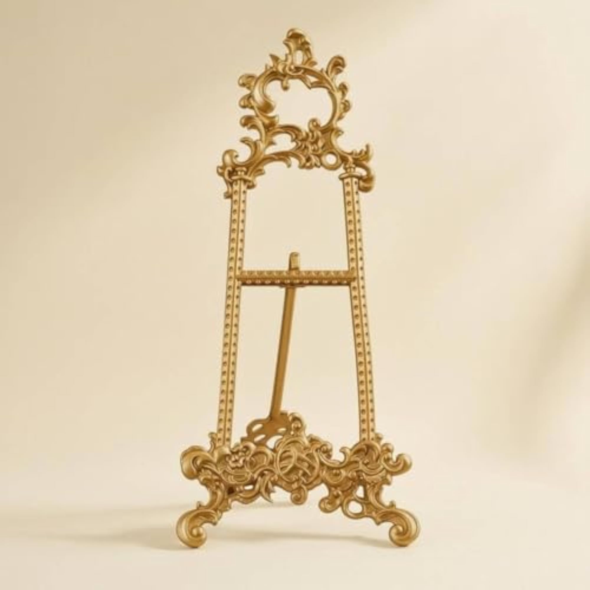 Ornate Brass Easel Display Stand