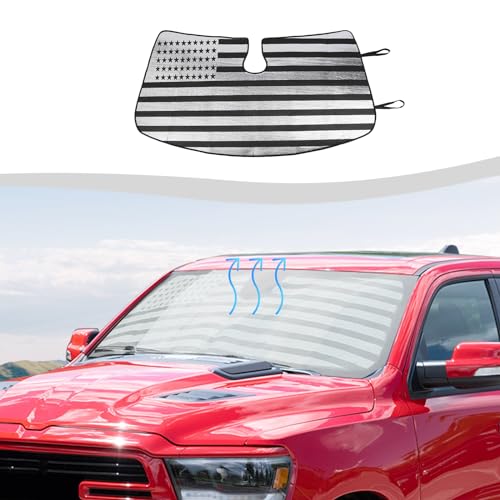Pare-soleil pour Dodge RAM 2018-2024 pliable motif drapeau américain