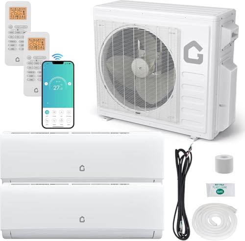 GarveeHome 20000 BTU Two-Zone Mini Split Air...