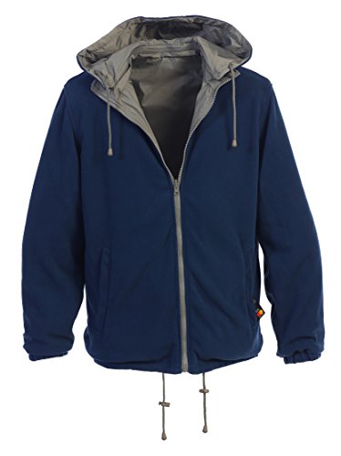 Gioberti Men's Reversible Rain Jacket with Polar Fleece Lining2