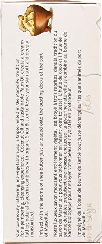 South Of France French Milled Vegetable Bar Soap, Shea Butter, 6 Oz #TOP3