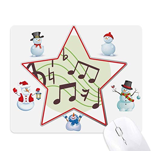 Tapis de souris de Noël bonhomme de neige flappg tapis de bureau hiver